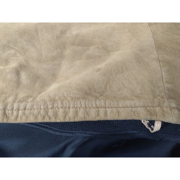 Vtg Retro BB Lorry Repurpose Shearling Coat Mens SZ 42 Regular Brown Lamb Suede - Picture 4 of 16